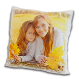 WHITE CUSHION COVER (40cm x 40cm) - ANY PHOTO/DESIGN/LOGO