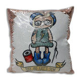 LOGO/PICTURE SEQUIN CUSHION (40cm x 40cm) - ANY LOGO OR PICTURE