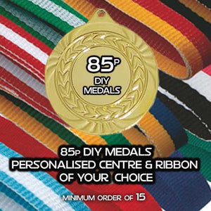 85p Personalised 2" Medal and Ribbon