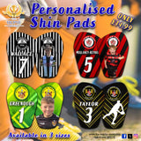 PERSONALISED SHIN PADS - 3 SIZES