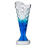 SILVER/BLUE PLASTIC TITAN CUP ASSEMBLED ON MARBLE (1in CEN)