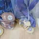 50mm MEDAL & RIBBON WITH PERSONALISED CENTRE