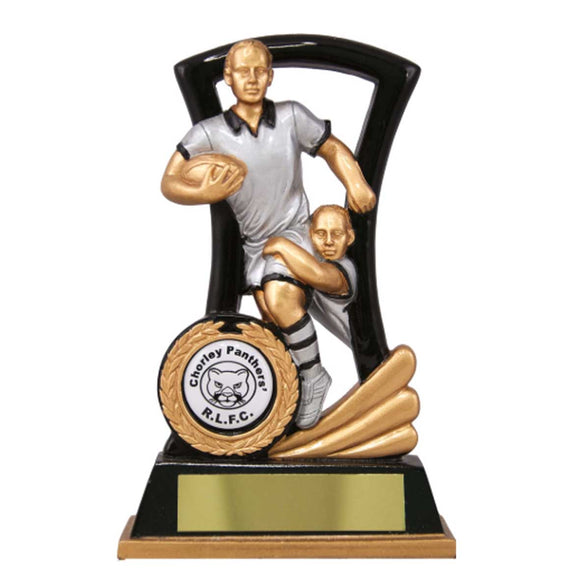 RUGBY PLAYERS RESIN TROPHY (16cm)