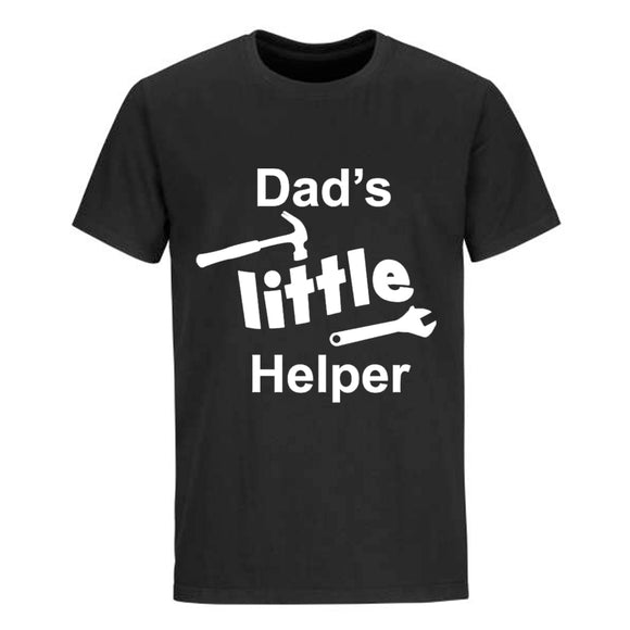 DADS LITTLE HELPER T-SHIRT (BLACK OR WHITE) E.G. DIFFERENT FAMILY MEMBER CAN BE USED