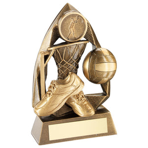 BRZ/GOLD NETBALL DIAMOND COLLECTION TROPHY (1in CENTRE)