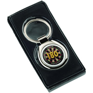 DARTS '180' METAL KEYRING