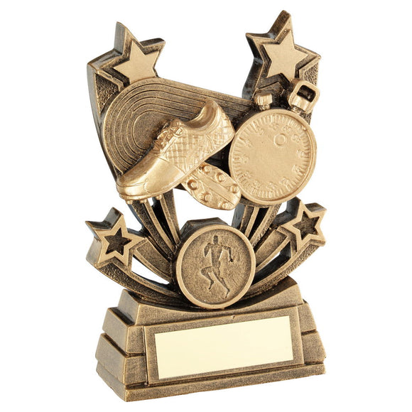 BRZ/GOLD SHOOTING STAR SERIES ATHLETICS TROPHY (1in CENTRE)