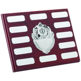 ROSEWOOD PLAQUE WITH CHROME FRONTS AND PLATES (1in CENTRE)