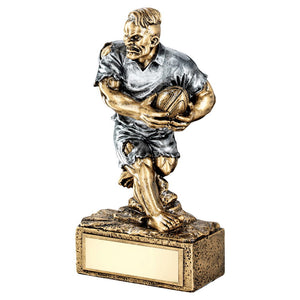 BRZ/PEW RUGBY 'BEASTS' FIGURE TROPHY