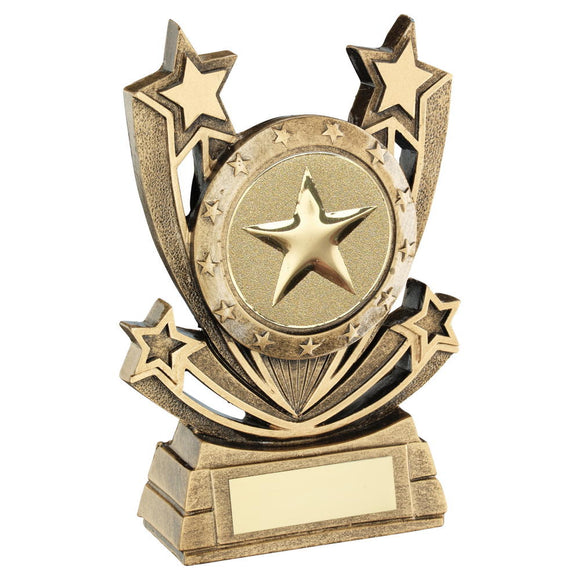 BRZ/GOLD SHOOTING STAR SERIES GENERIC TROPHY (2in CENTRE)