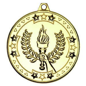 VICTORY TORCH 'TRI STAR' MEDAL