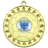 FOOTBALL MEDAL LARGE (1in CENTRE)