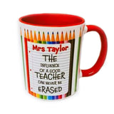 11OZ PERSONALISED TEACHERS MUG - LEGO/PENCIL STYLE