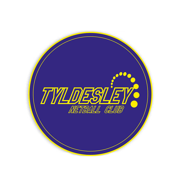 TYLDESLEY NETBALL CLUB MOUSE PAD/MAT (20cm diameter; 5mm thick)