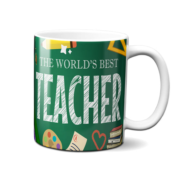 11OZ PERSONALISED WORLDS BEST TEACHERS MUG